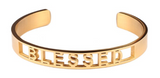 Blessed Affirmation Bold Bangle Bracelet