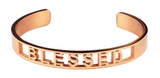 Blessed Affirmation Bold Bangle Bracelet