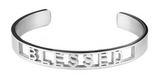 Blessed Affirmation Bold Bangle Bracelet