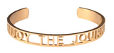 Enjoy The Journey Affirmation Bold Bangle Bracelet