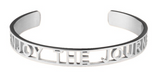 Enjoy The Journey Affirmation Bold Bangle Bracelet