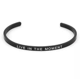 Live In The Moment Affirmation Bracelet