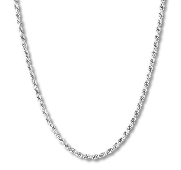 Rope Stainless Steel 3mm Necklace