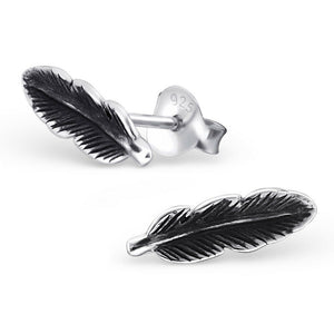 Feather Sterling Silver Earrings