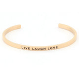 Live Laugh Love Affirmation Bracelet