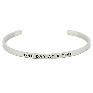 One Day At A Time Affirmation Bracelet