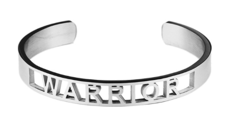 Warrior Affirmation Bold Bangle Bracelet