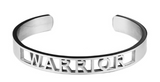 Warrior Affirmation Bold Bangle Bracelet